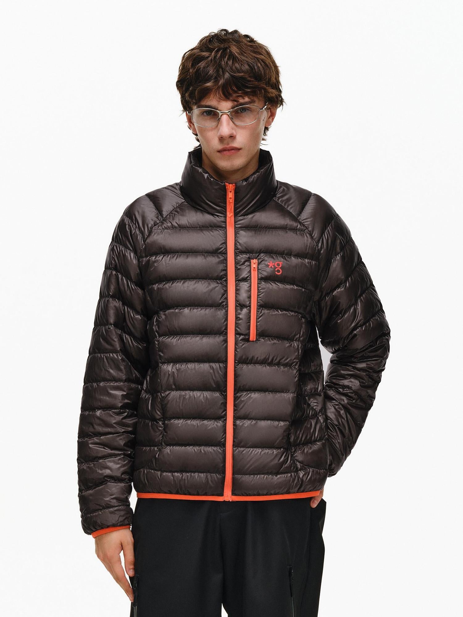 PCLP 90 Percent Duck Down Patchwork Loose Fit Women Daily Zip Down Jacket