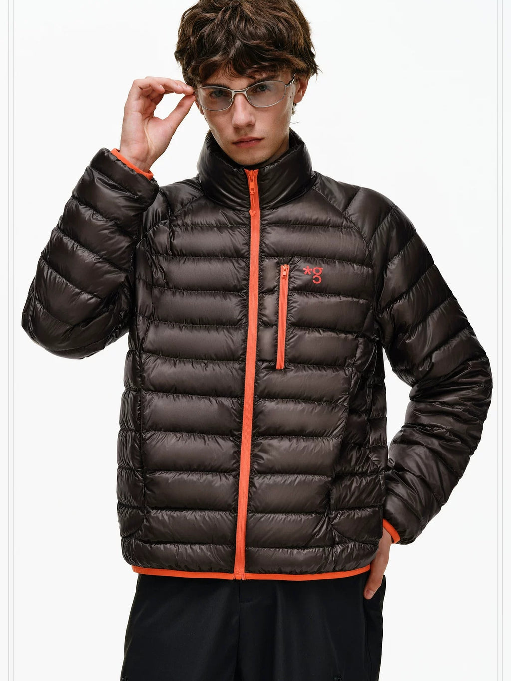 PCLP 90 Percent Duck Down Patchwork Loose Fit Women Daily Zip Down Jacket