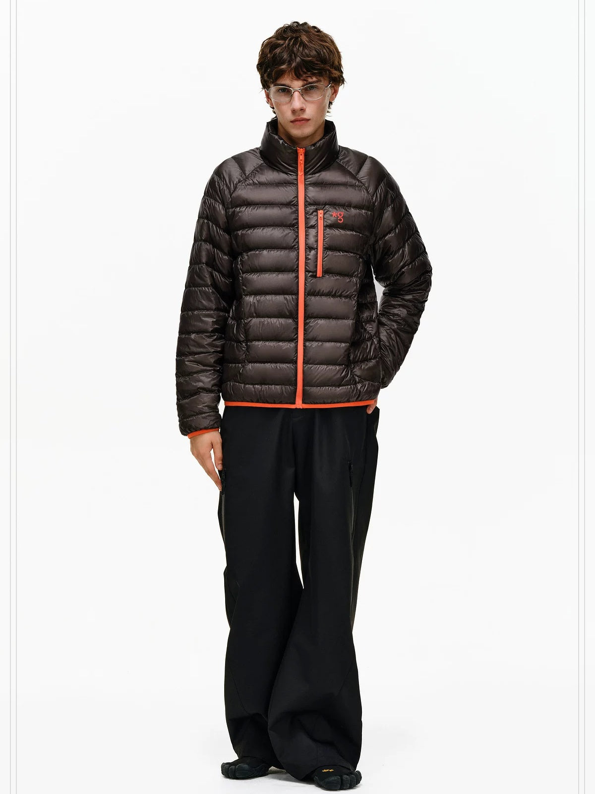 PCLP 90 Percent Duck Down Patchwork Loose Fit Women Daily Zip Down Jacket