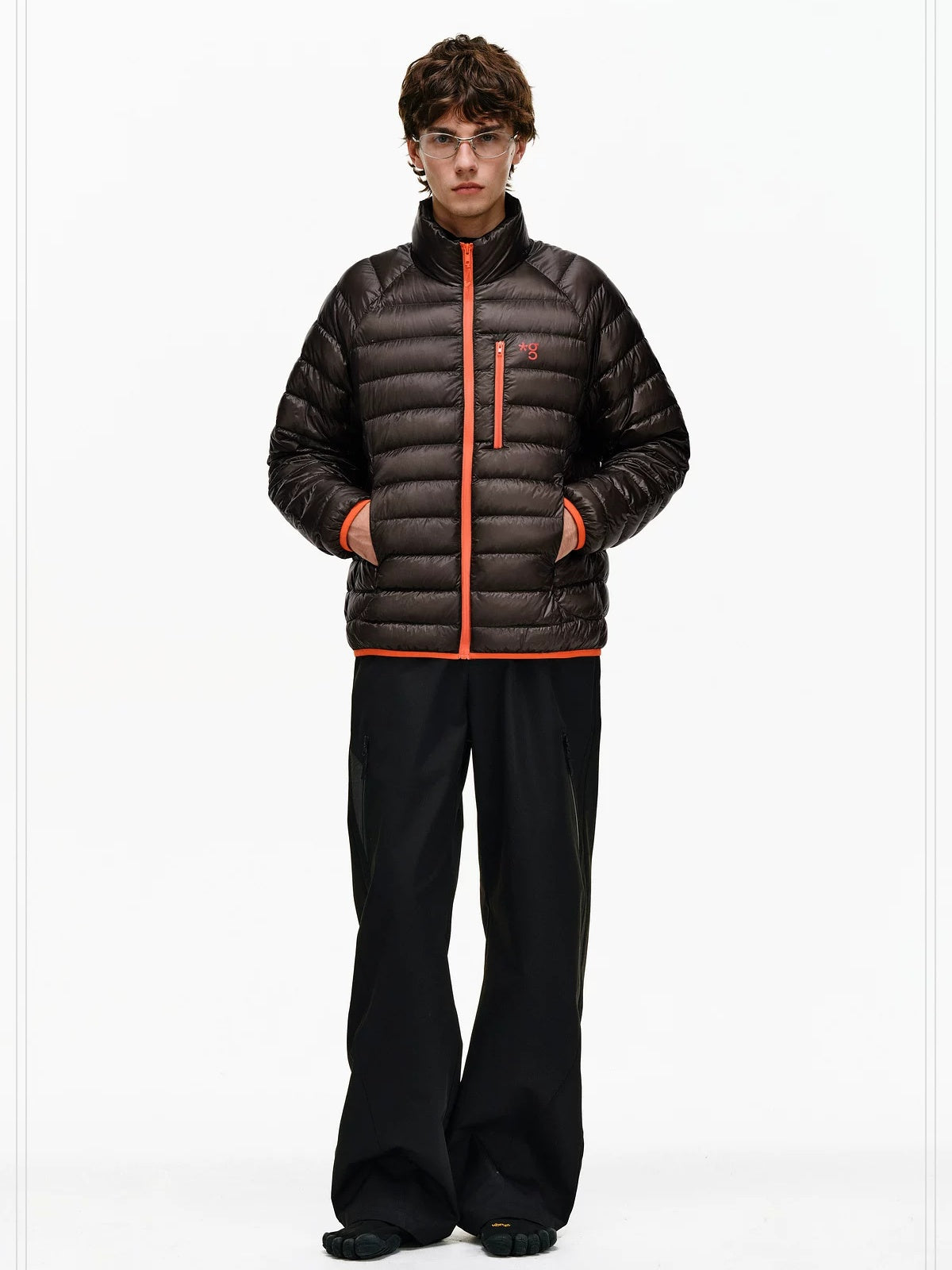 PCLP 90 Percent Duck Down Patchwork Loose Fit Women Daily Zip Down Jacket