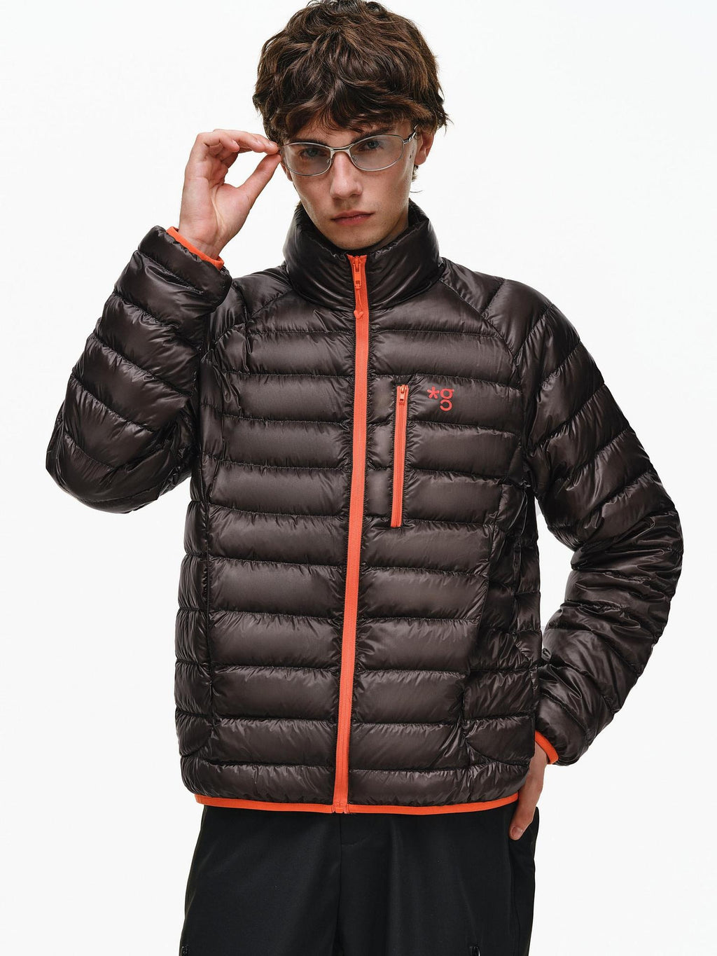 PCLP 90 Percent Duck Down Patchwork Loose Fit Women Daily Zip Down Jacket