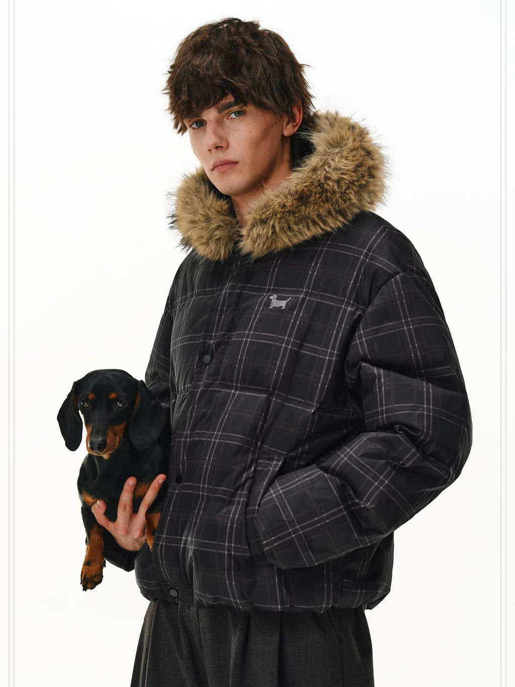 PCLP 90 Percent White Duck Down Hooded Regular Fit Women Durable Black Down Jacket