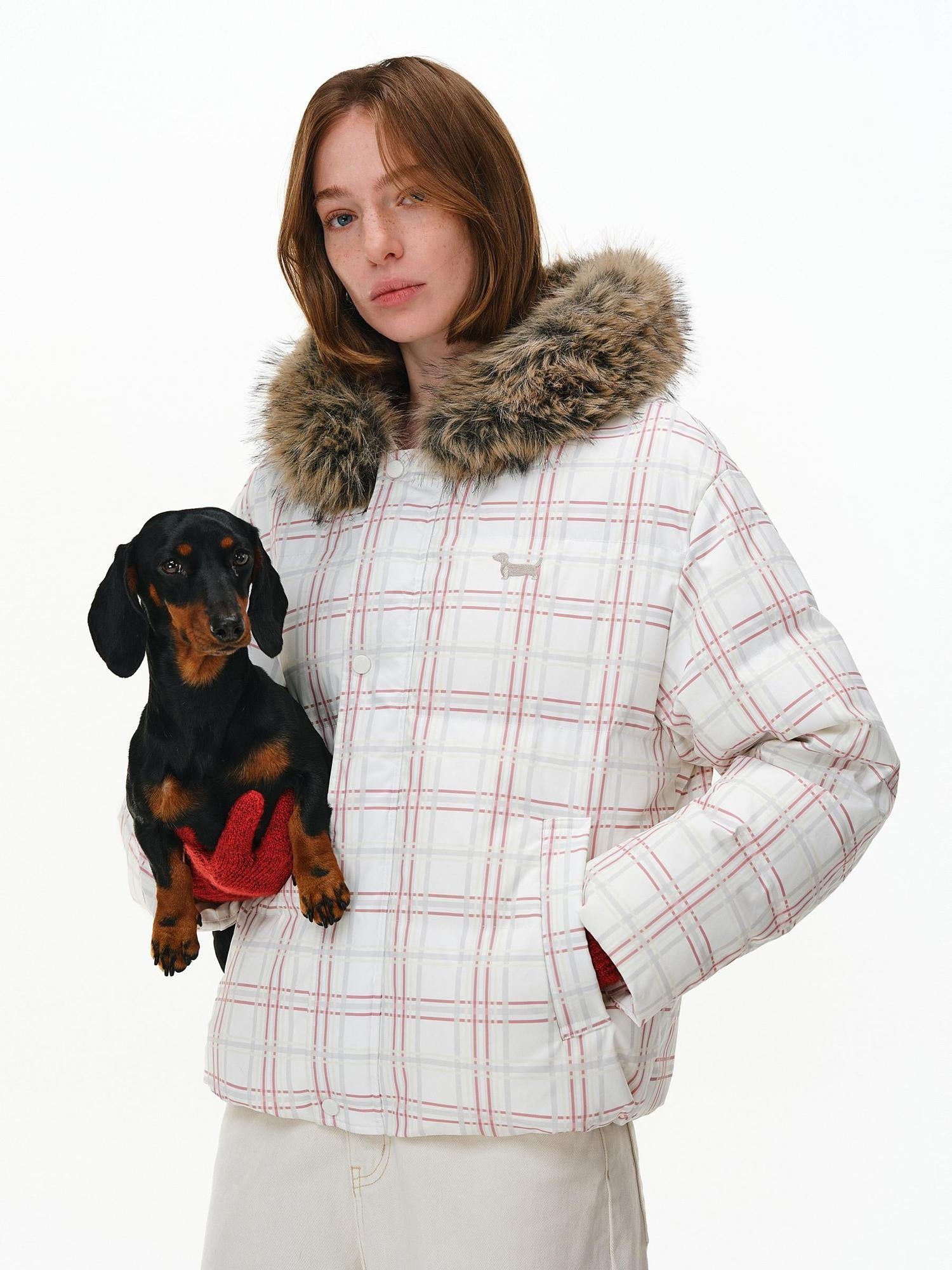 PCLP 90 Percent White Duck Down Hooded Regular Fit Women Durable Black Down Jacket