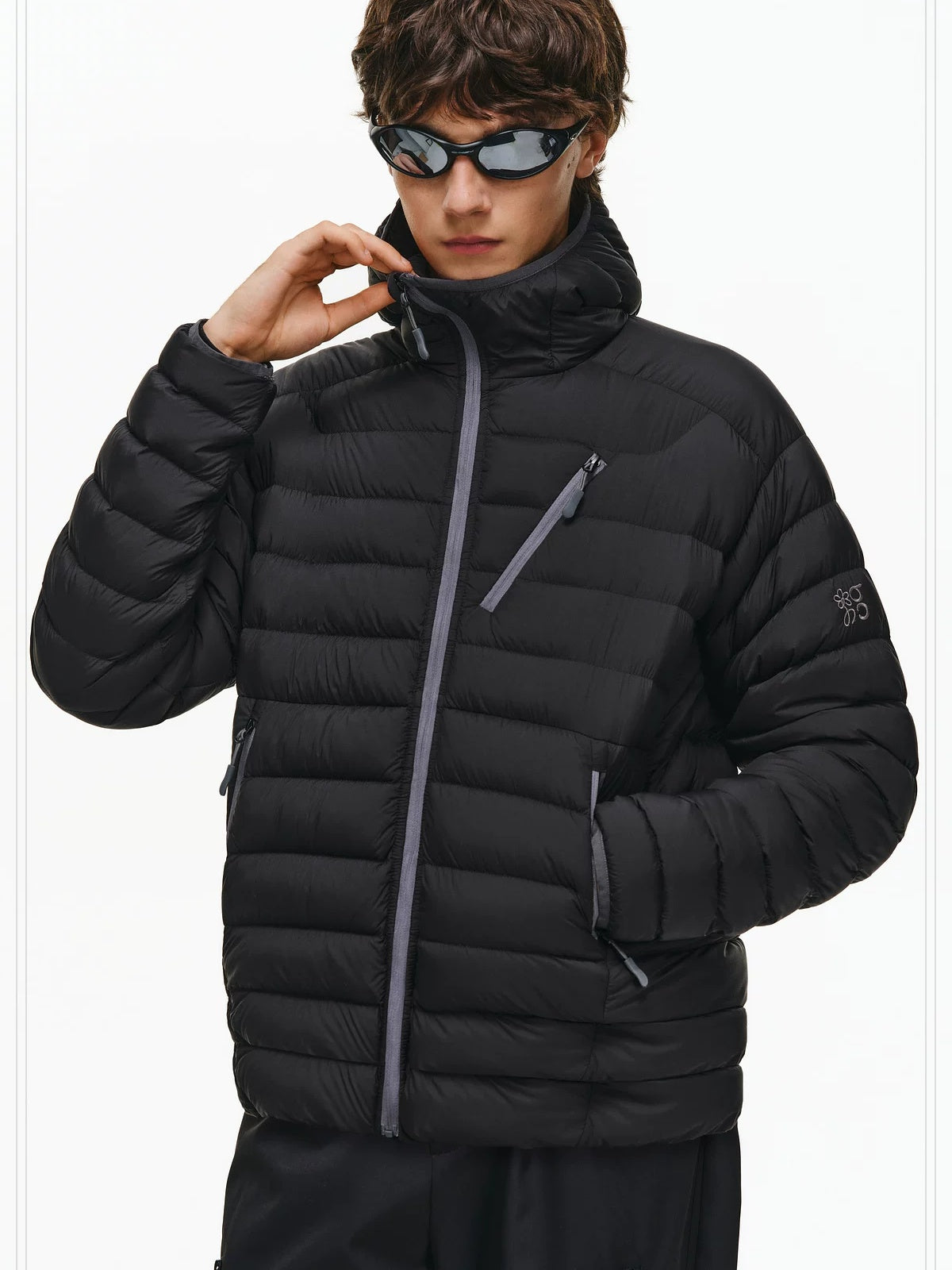 PCLP 90 Percent White Duck Down Hooded Regular Fit Women Warm Puffer Down Jacket