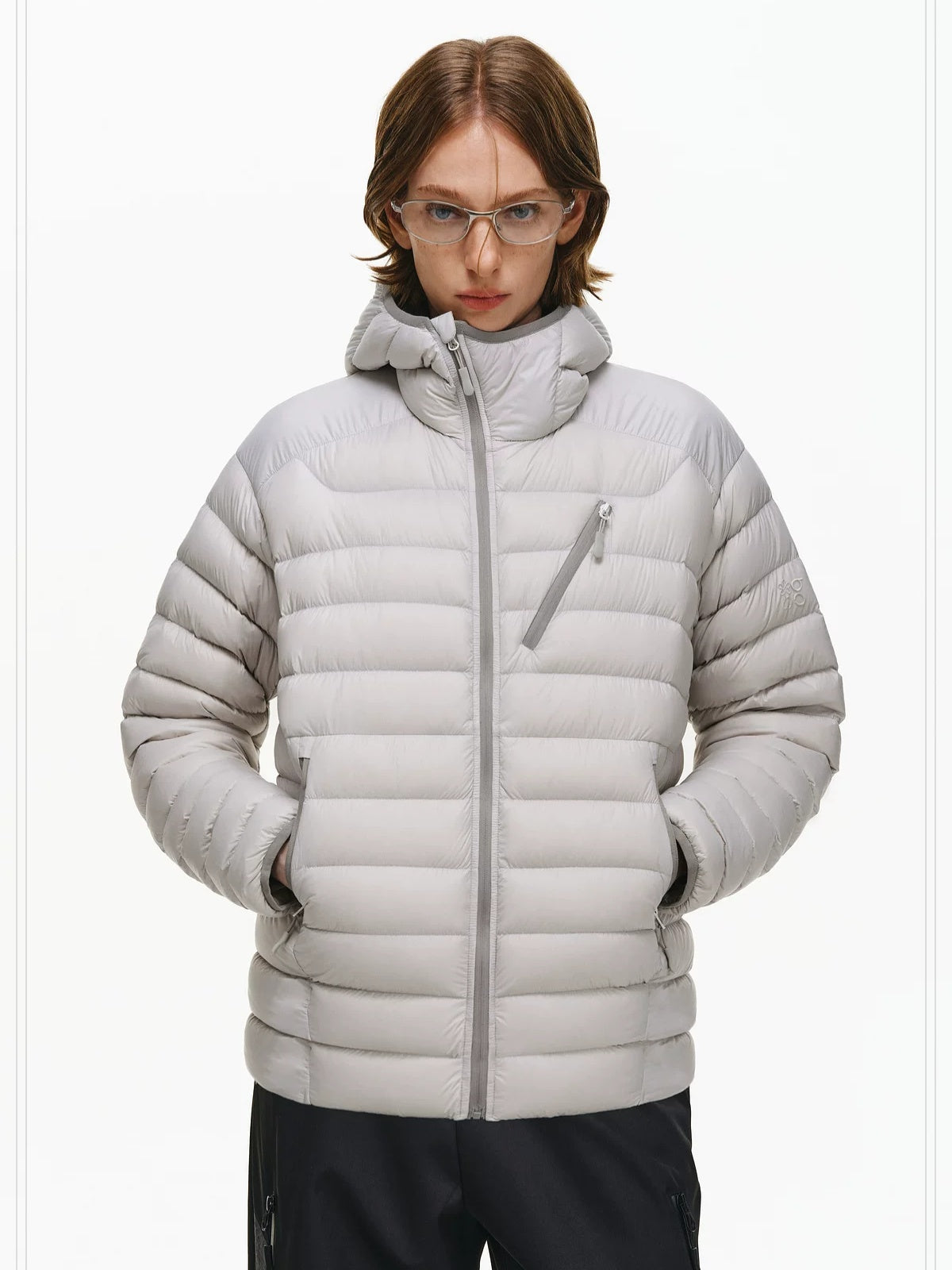 PCLP 90 Percent White Duck Down Hooded Regular Fit Women Warm Puffer Down Jacket