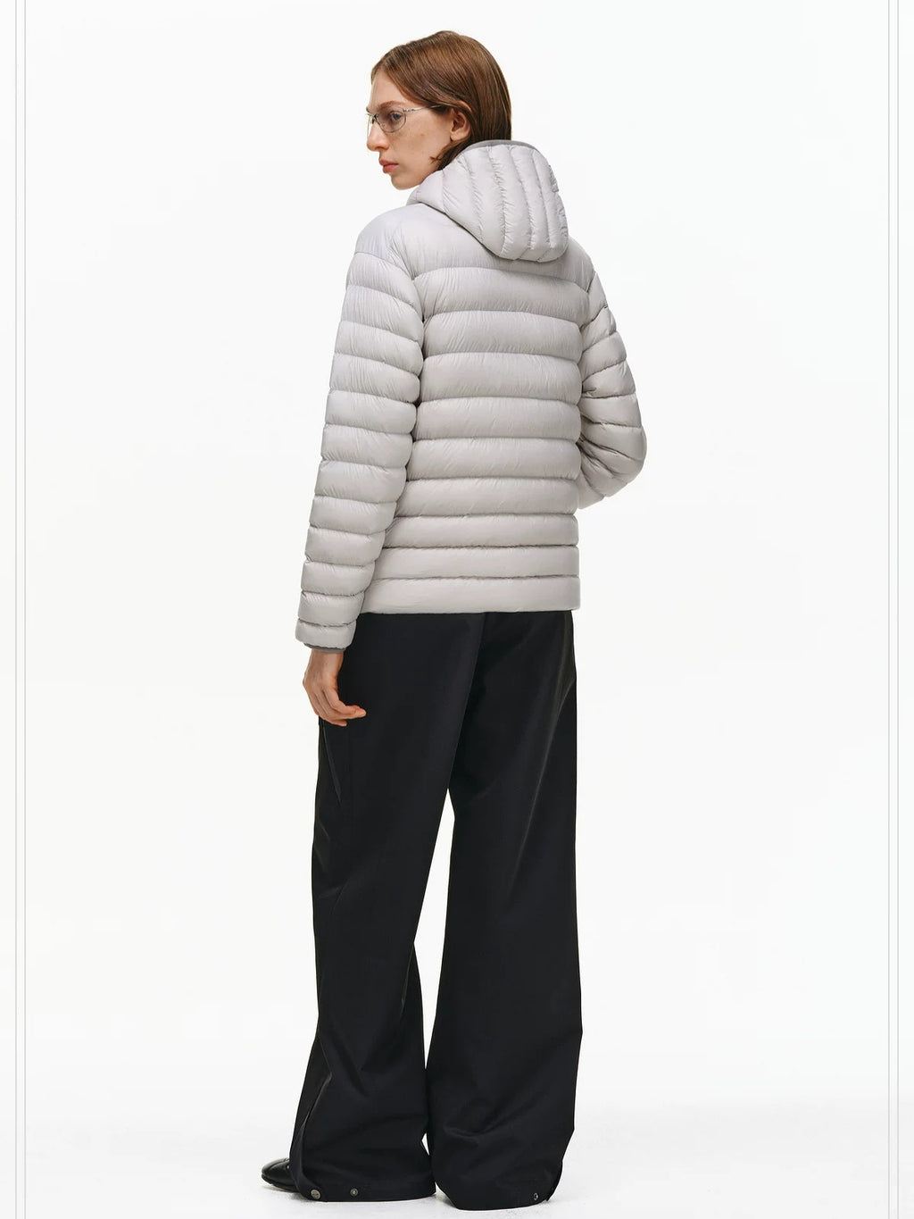 PCLP 90 Percent White Duck Down Hooded Regular Fit Women Warm Puffer Down Jacket