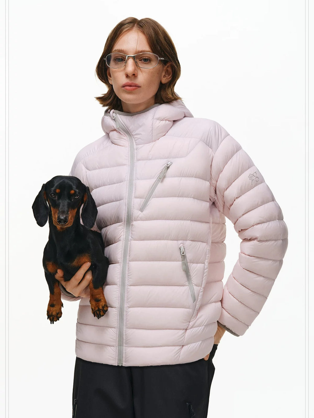 PCLP 90 Percent White Duck Down Hooded Regular Fit Women Warm Puffer Down Jacket