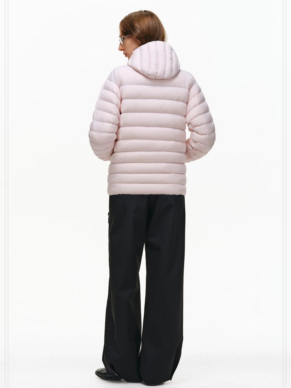 PCLP 90 Percent White Duck Down Hooded Regular Fit Women Warm Puffer Down Jacket