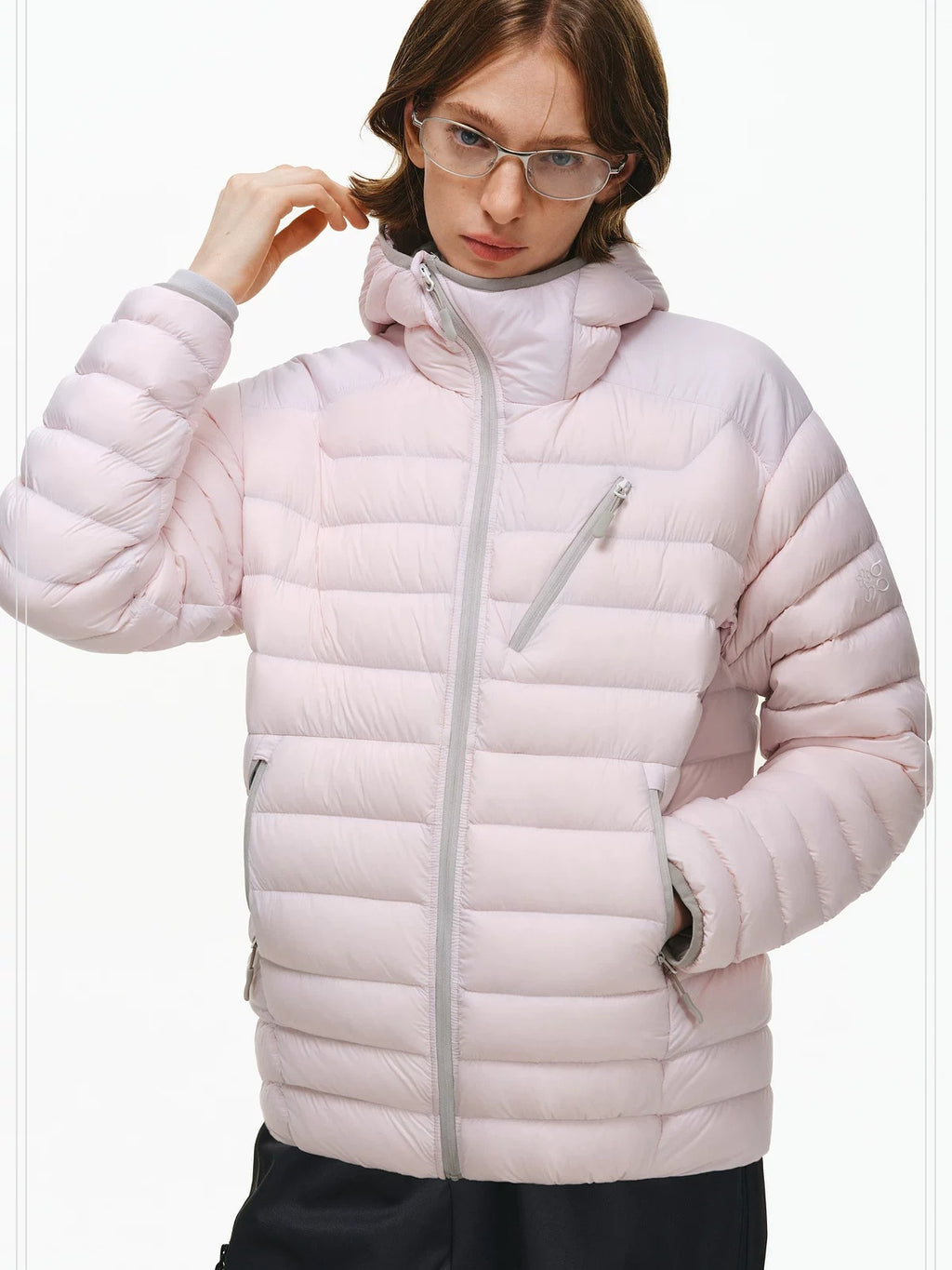 PCLP 90 Percent White Duck Down Hooded Regular Fit Women Warm Puffer Down Jacket