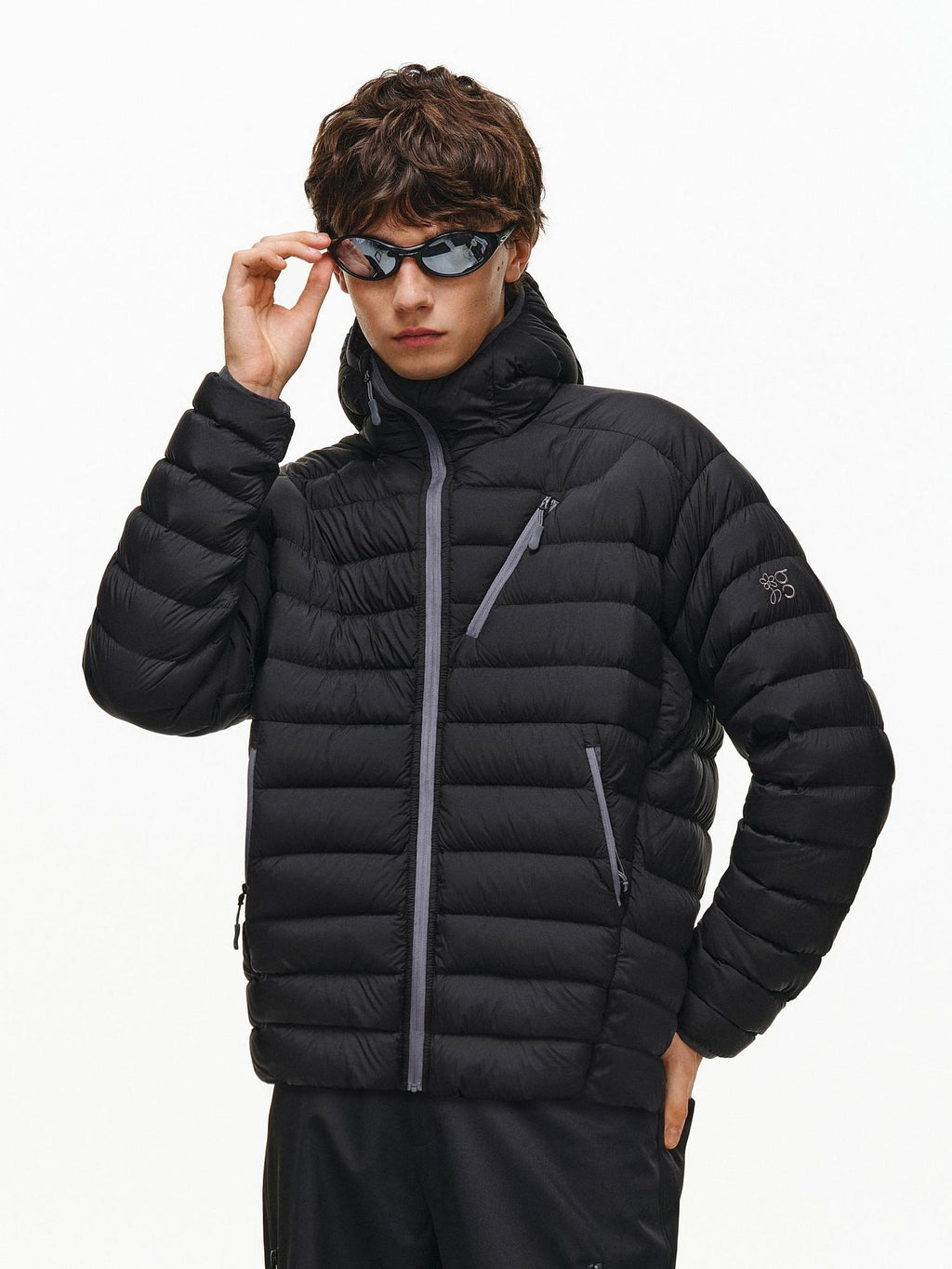 PCLP 90 Percent White Duck Down Hooded Regular Fit Women Warm Puffer Down Jacket