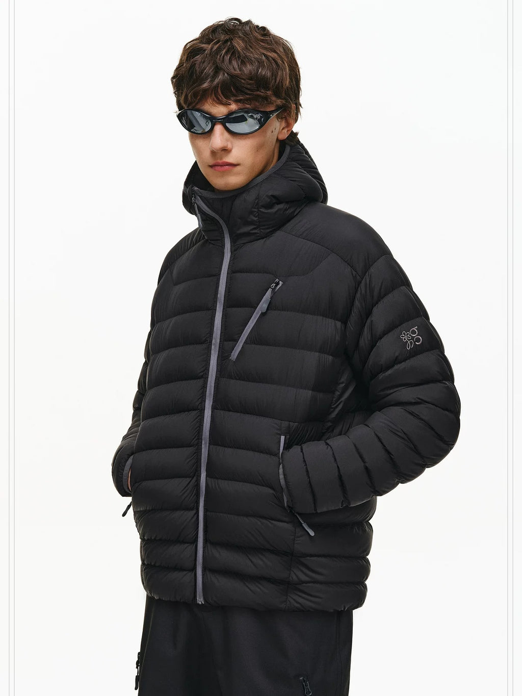 PCLP 90 Percent White Duck Down Hooded Regular Fit Women Warm Puffer Down Jacket