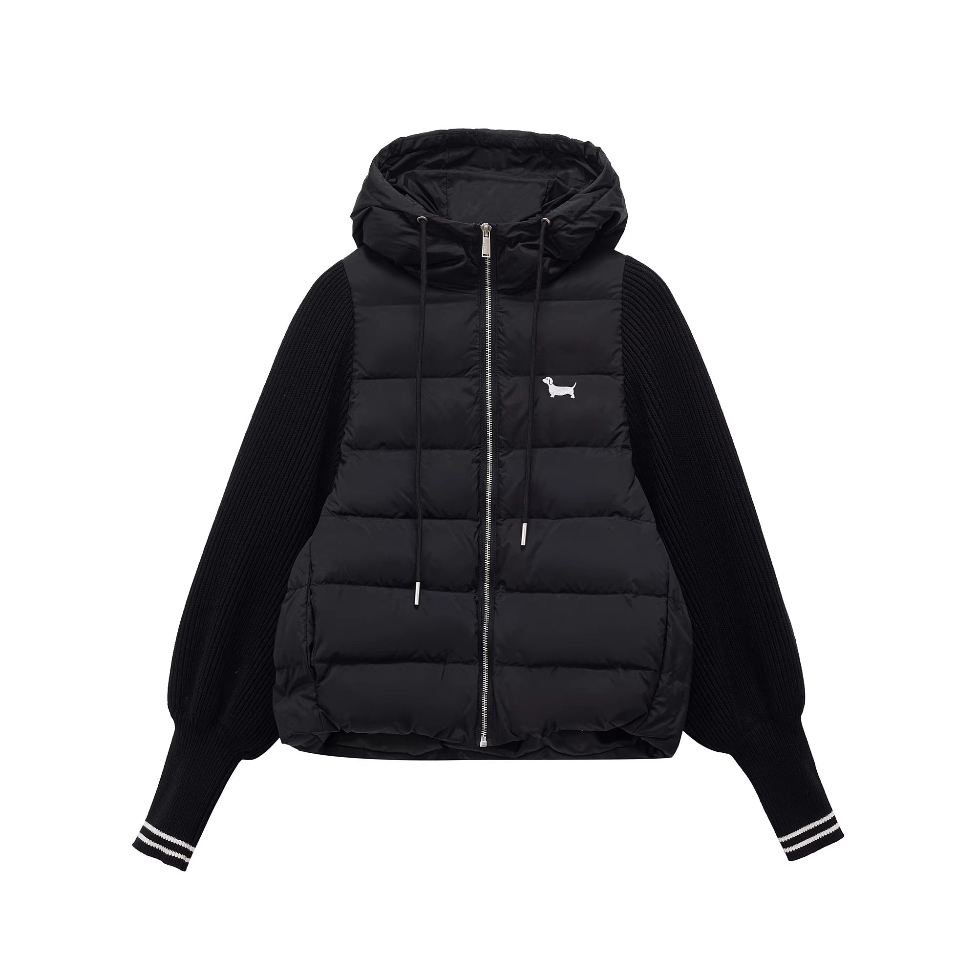 PCLP_90%_White_Duck_Down_Tech_Hooded_Regular_Fit_Washable_Nylon_Zipper_Down_Jacket_MISSTT