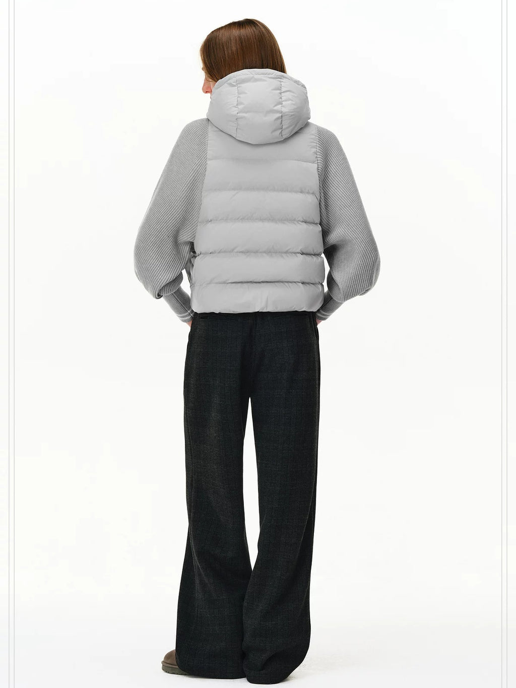 PCLP 90% White Duck Down Tech Hooded Regular Fit Washable Nylon Zipper Down Jacket