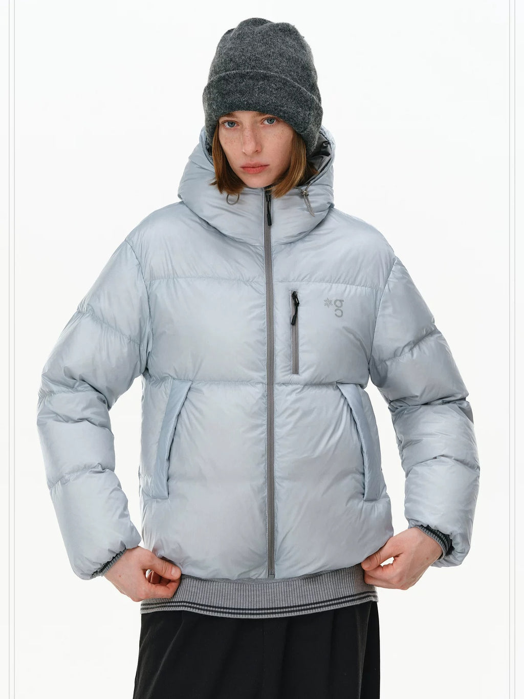 PCLP 95% White Duck 800Fp Hooded Windproof Thick Fit Women Everyday Down Jacket