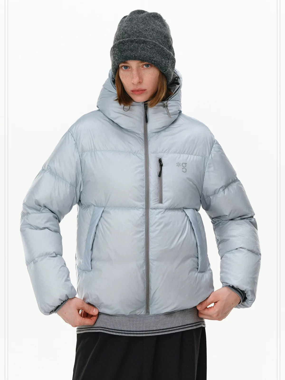 PCLP 95% White Duck 800Fp Hooded Windproof Thick Fit Women Everyday Down Jacket