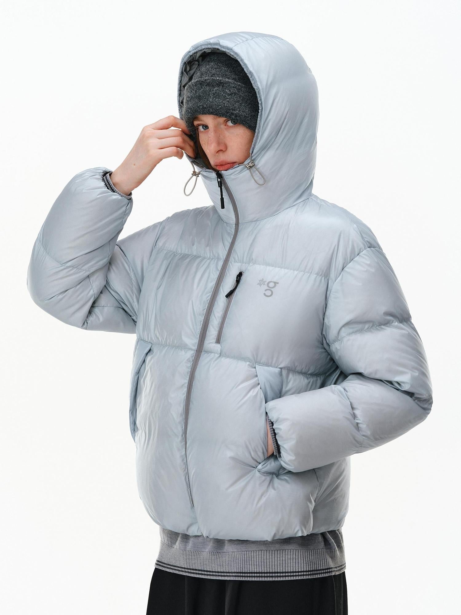 PCLP 95% White Duck 800Fp Hooded Windproof Thick Fit Women Everyday Down Jacket