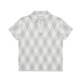 PCLP_Antibacterial_Viscose_Blend_Polo_Collar_Geometric_Youthful_Casual_Unisex_T-Shirt_MISSTT