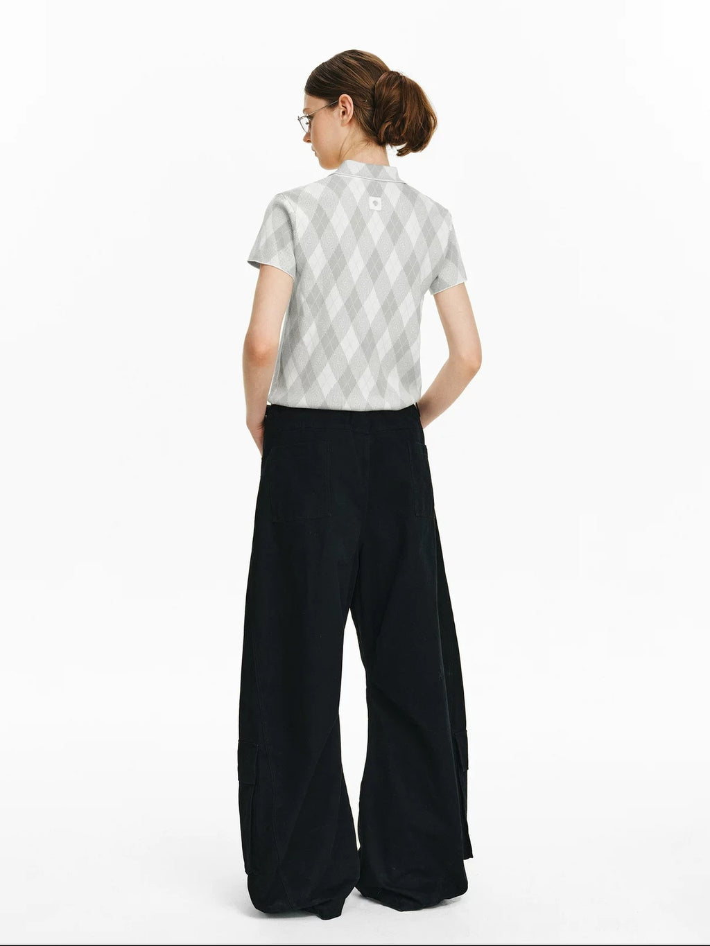 PCLP Antibacterial Viscose Blend Polo Collar Geometric Youthful Casual Unisex T-Shirt