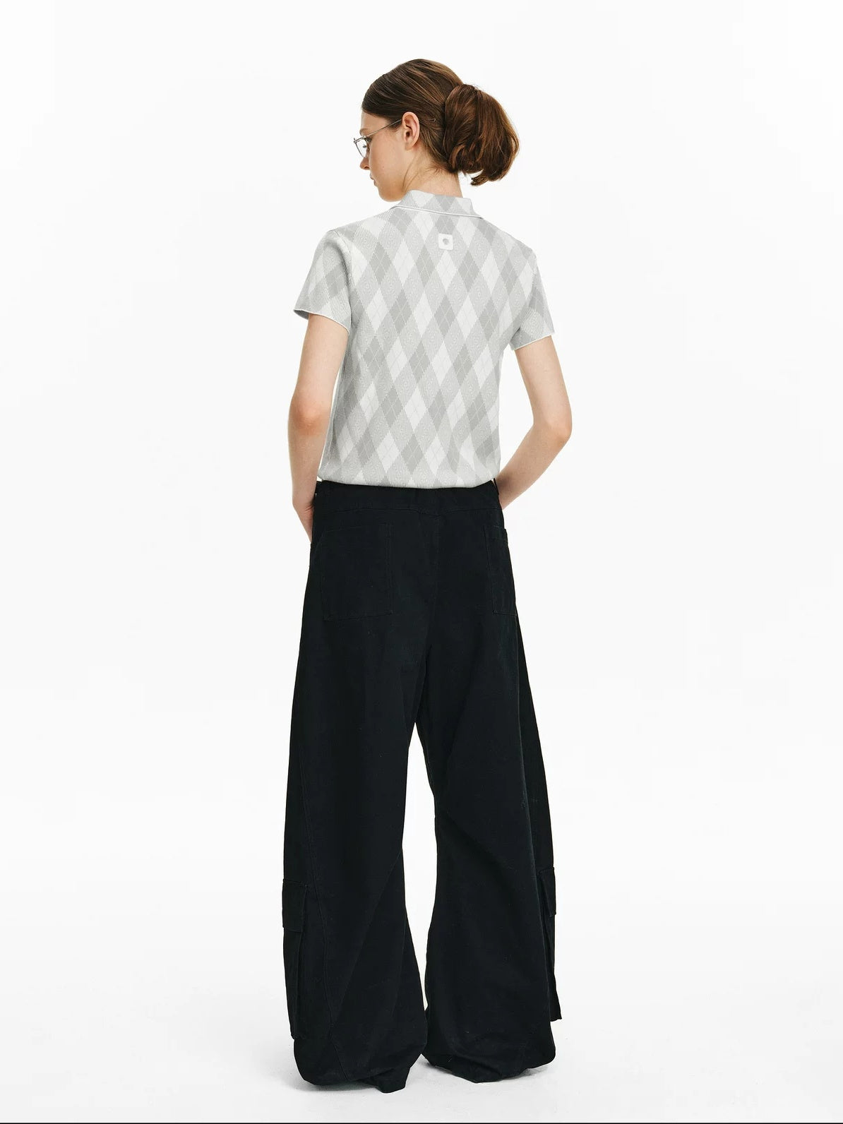 PCLP Antibacterial Viscose Blend Polo Collar Geometric Youthful Casual Unisex T-Shirt