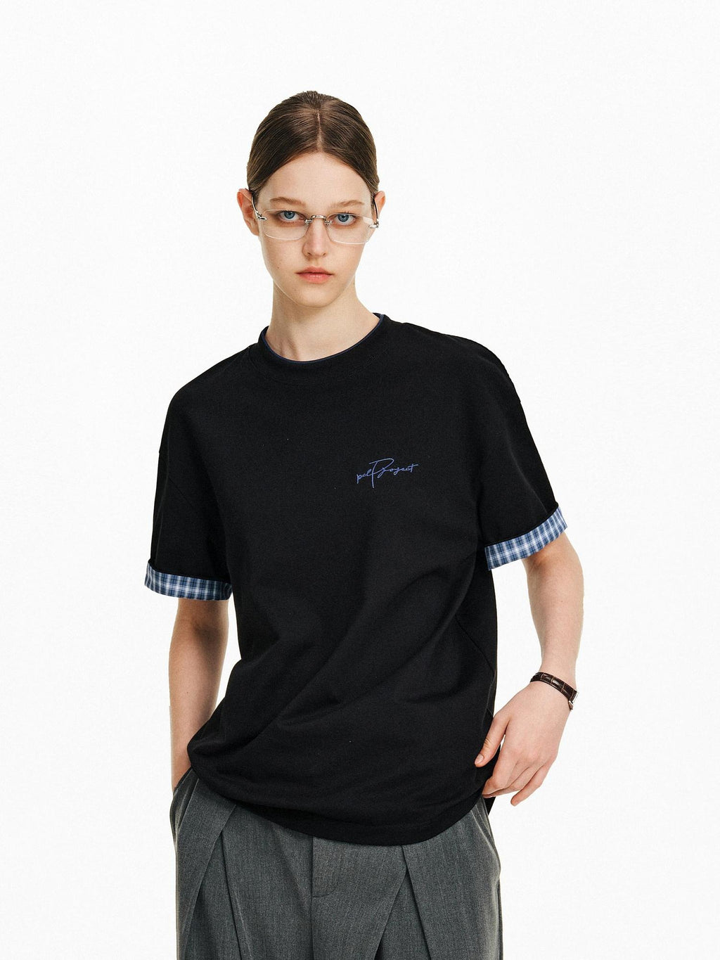 PCLP Breathable 100% Cotton Loose Fit Youth Street Casual Women Short Sleeve T-Shirt