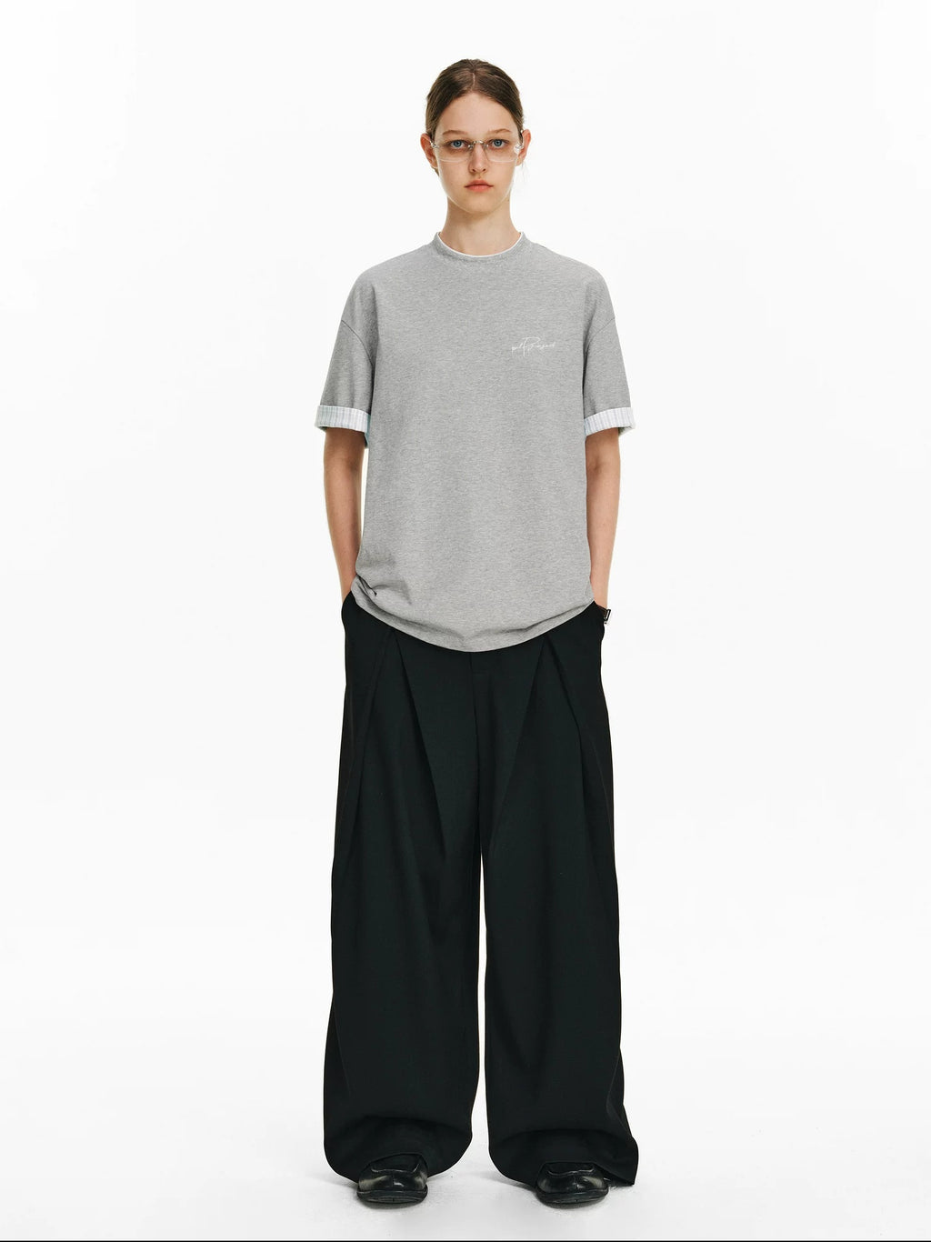 PCLP Breathable 100% Cotton Loose Fit Youth Street Casual Women Short Sleeve T-Shirt