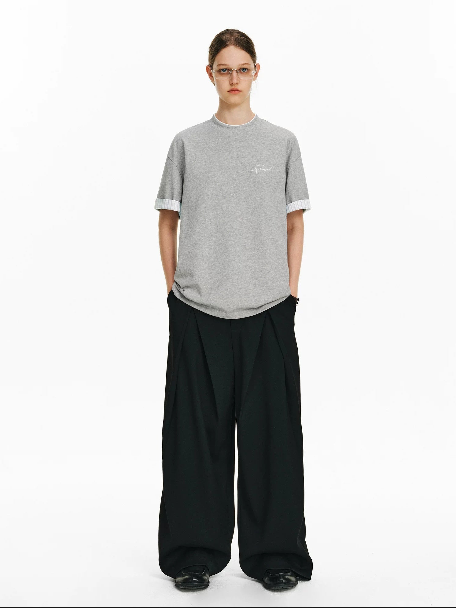 PCLP Breathable 100% Cotton Loose Fit Youth Street Casual Women Short Sleeve T-Shirt