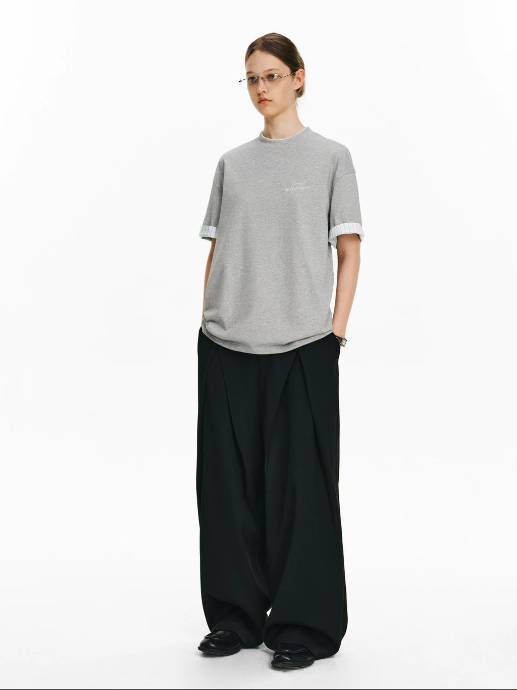 PCLP Breathable 100% Cotton Loose Fit Youth Street Casual Women Short Sleeve T-Shirt