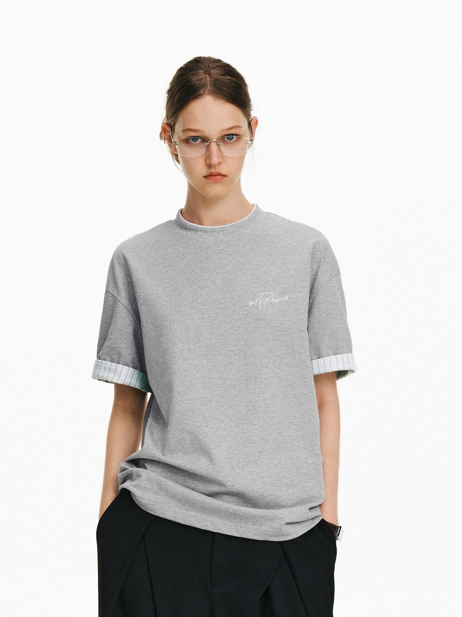 PCLP Breathable 100% Cotton Loose Fit Youth Street Casual Women Short Sleeve T-Shirt