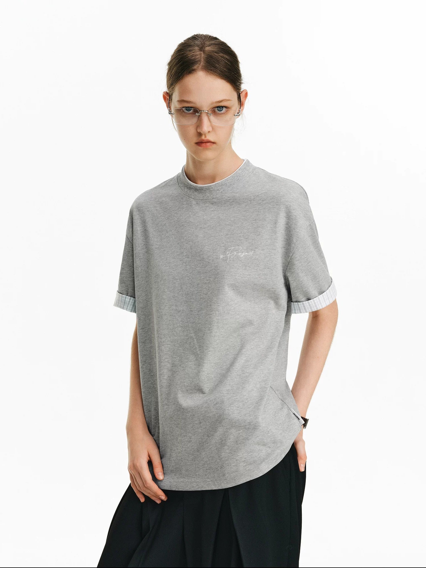 PCLP Breathable 100% Cotton Loose Fit Youth Street Casual Women Short Sleeve T-Shirt