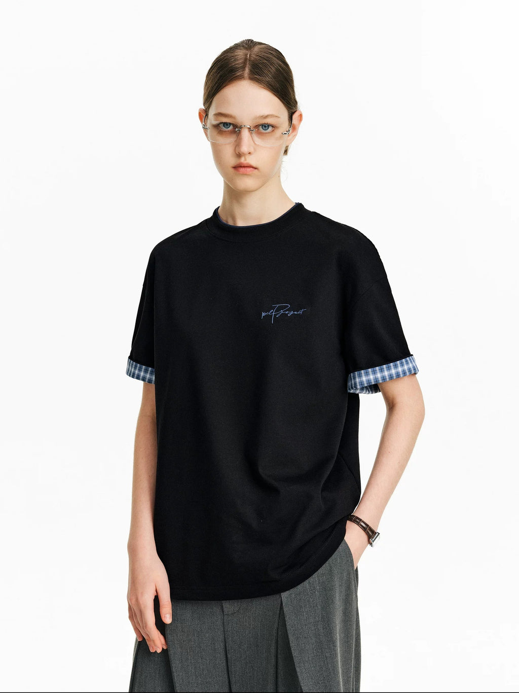 PCLP Breathable 100% Cotton Loose Fit Youth Street Casual Women Short Sleeve T-Shirt