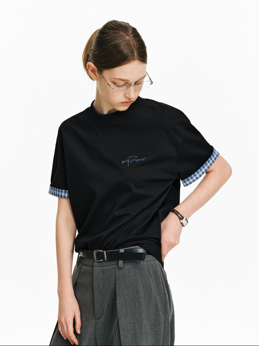 PCLP Breathable 100% Cotton Loose Fit Youth Street Casual Women Short Sleeve T-Shirt