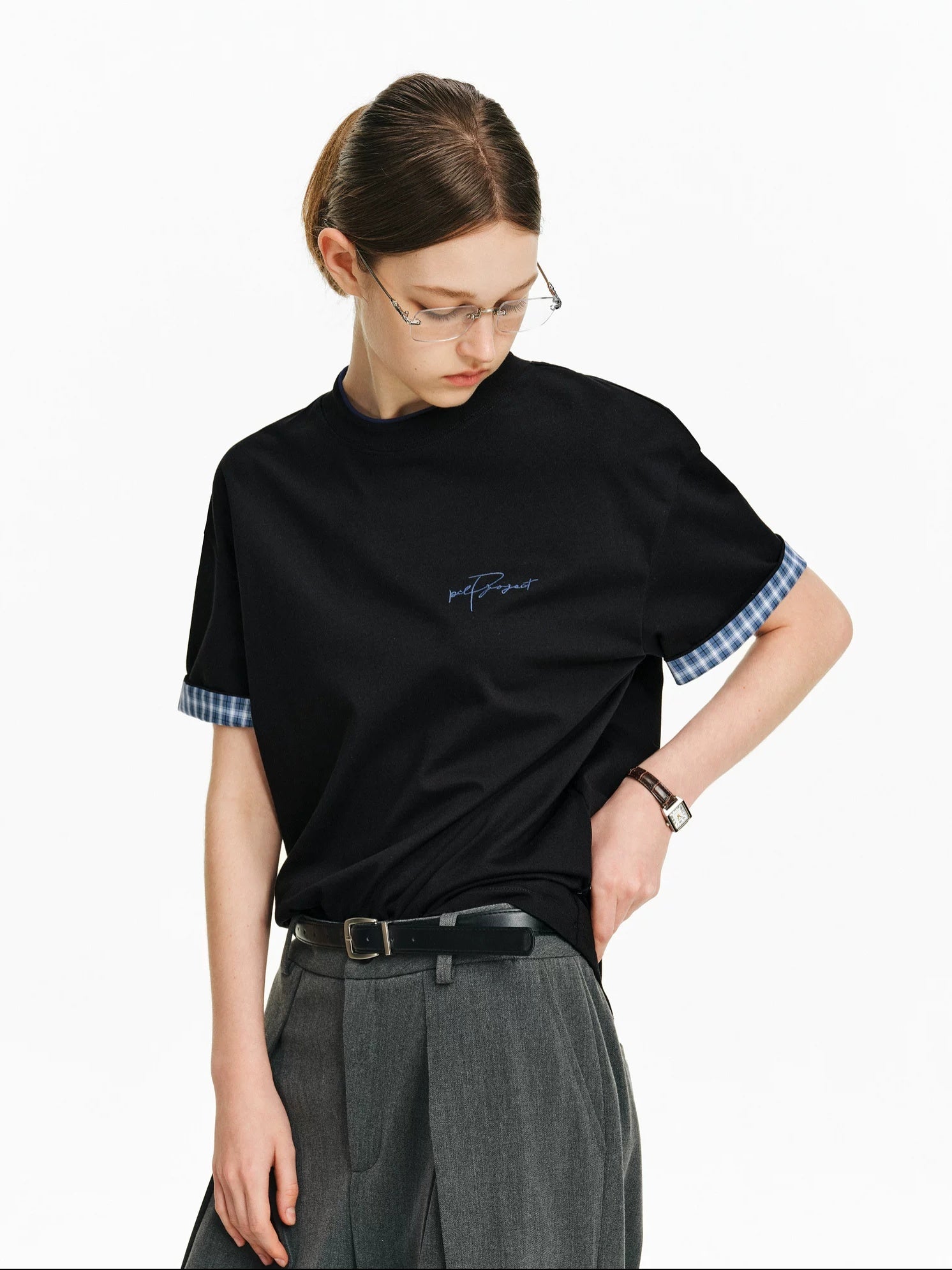 PCLP Breathable 100% Cotton Loose Fit Youth Street Casual Women Short Sleeve T-Shirt