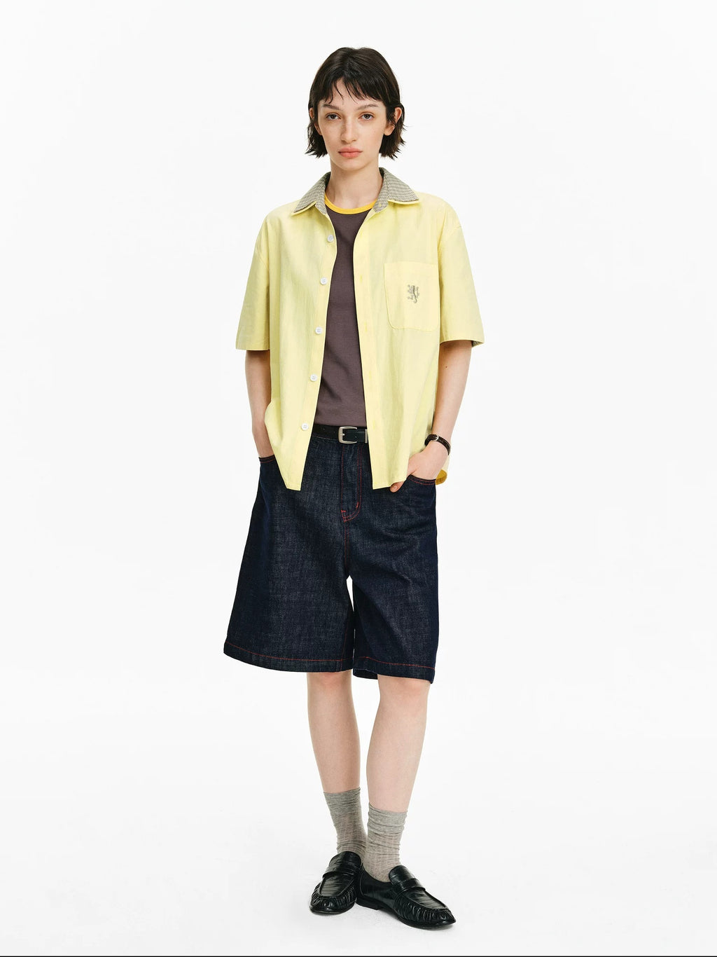 PCLP Breathable 100% Cotton Oversized Youthful Casual Everyday Women Black T-Shirt