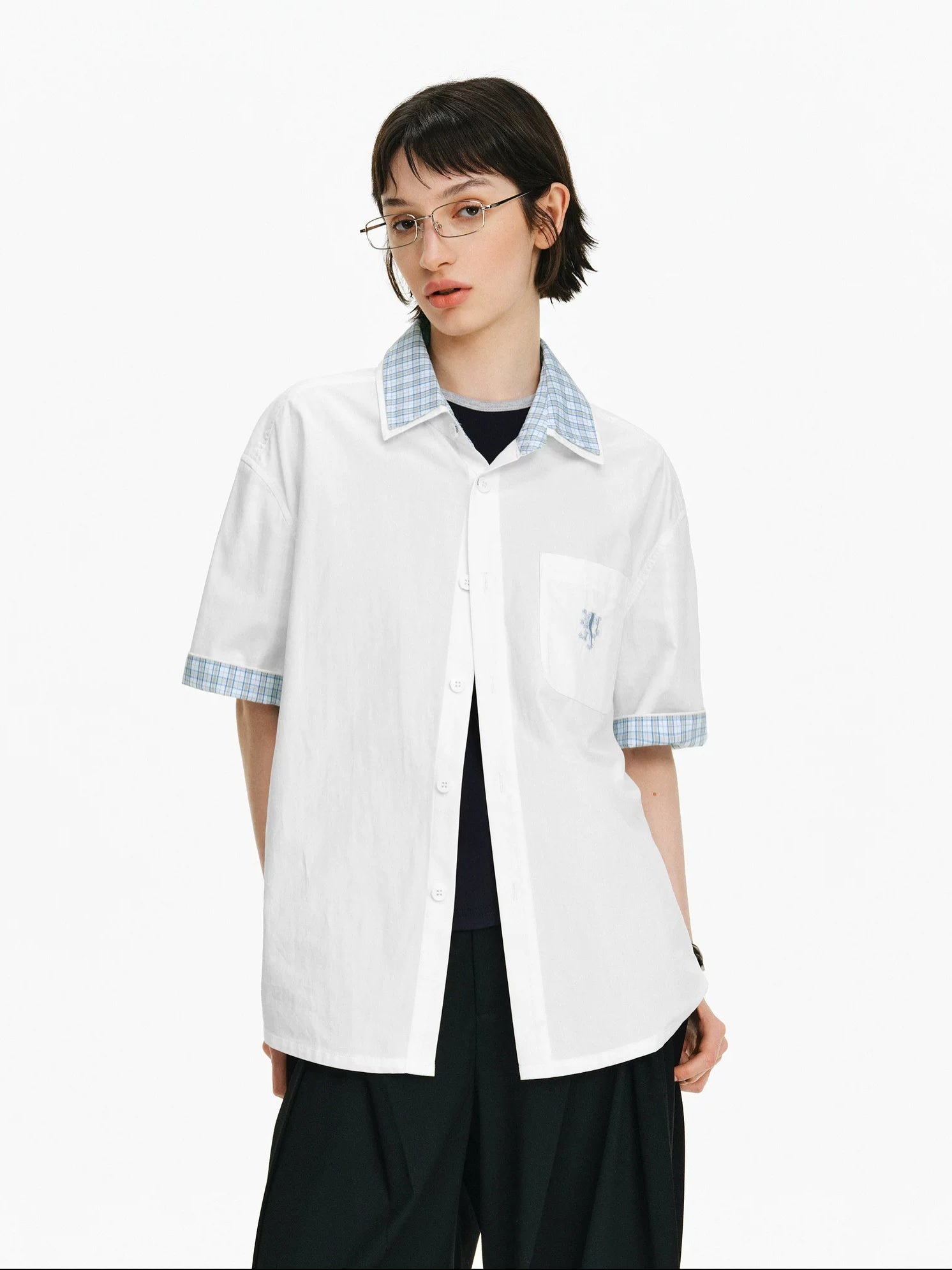 PCLP Breathable 100% Cotton Oversized Youthful Casual Everyday Women Black T-Shirt