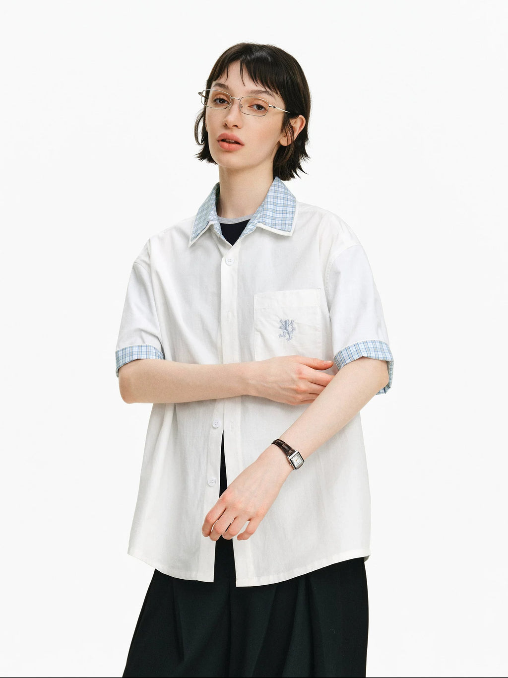 PCLP Breathable 100% Cotton Oversized Youthful Casual Everyday Women Black T-Shirt