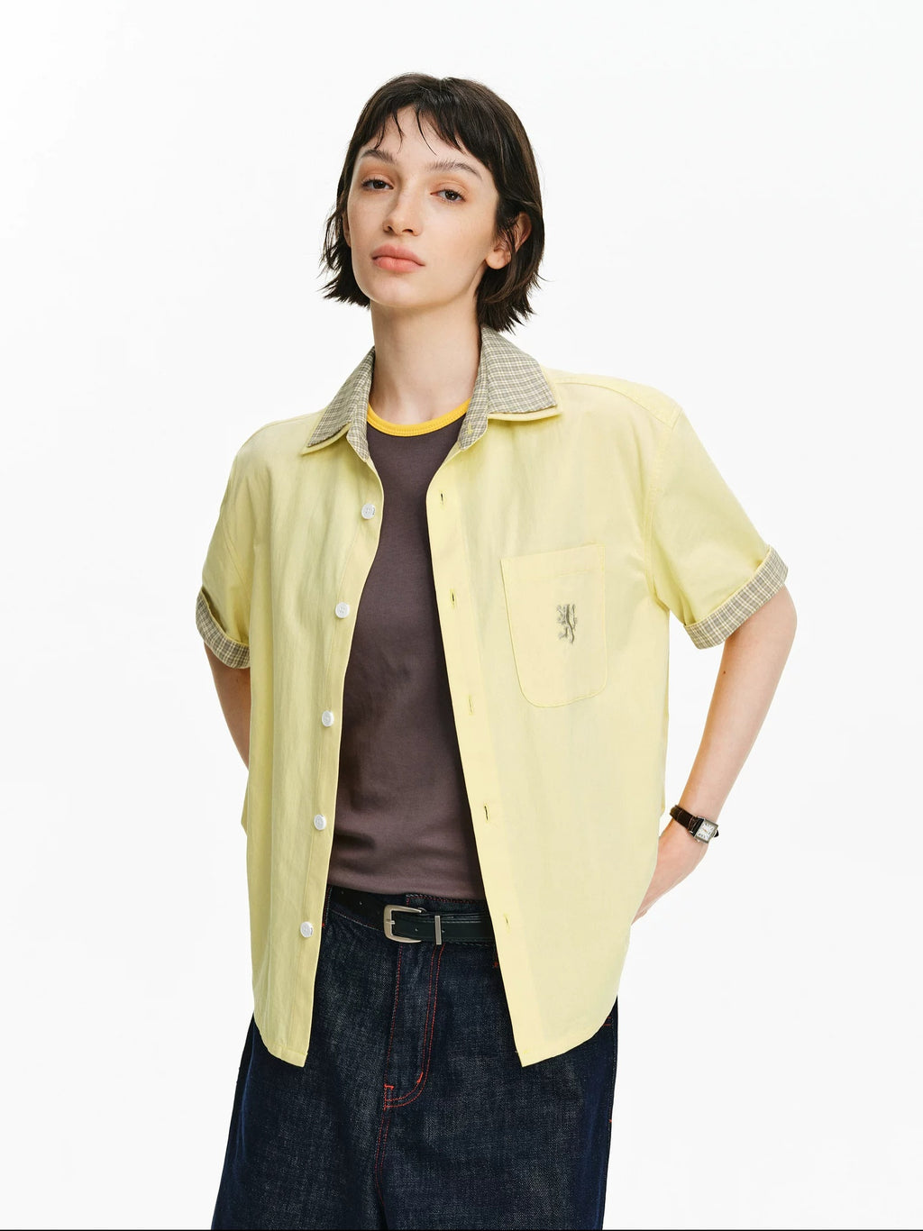 PCLP Breathable 100% Cotton Oversized Youthful Casual Everyday Women Black T-Shirt