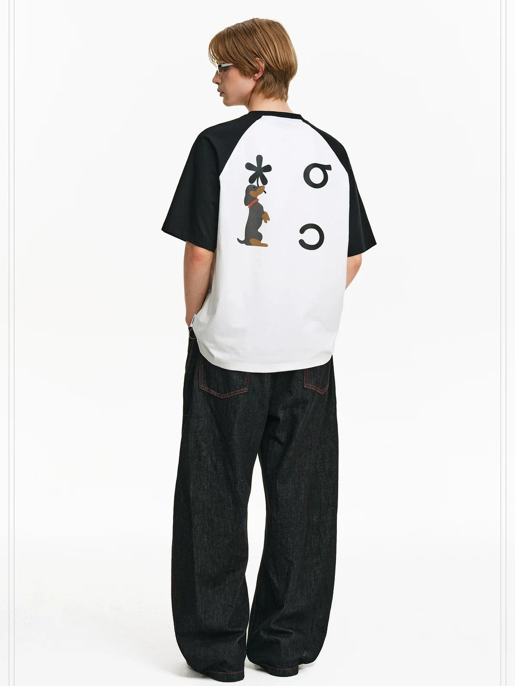 PCLP Breathable Cotton Blend Animal Print Loose Fit Crew Neck Women Casual T-Shirt