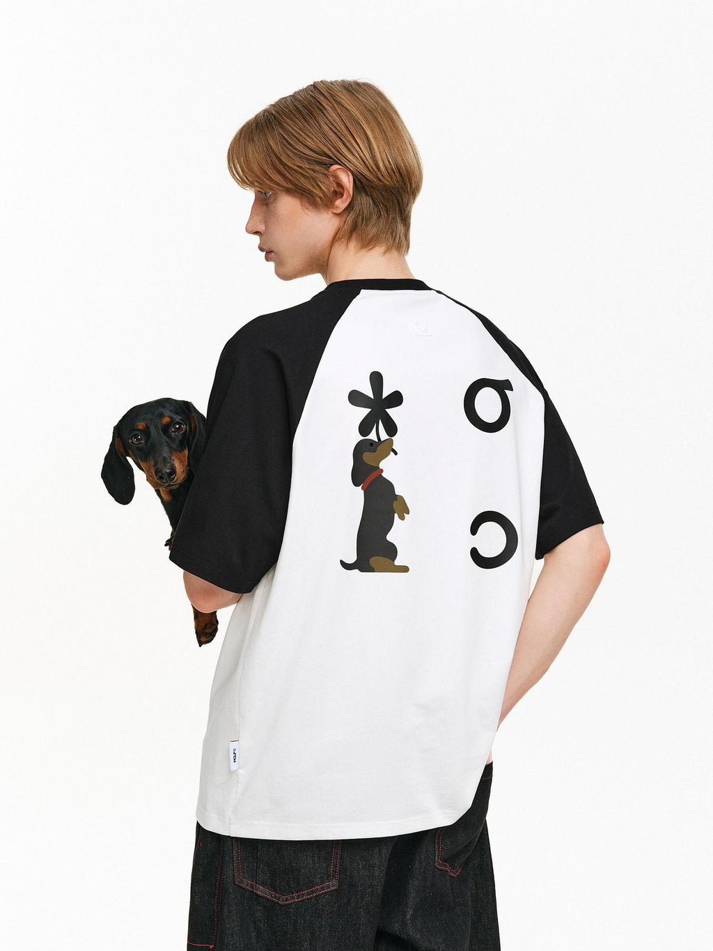 PCLP Breathable Cotton Blend Animal Print Loose Fit Crew Neck Women Casual T-Shirt