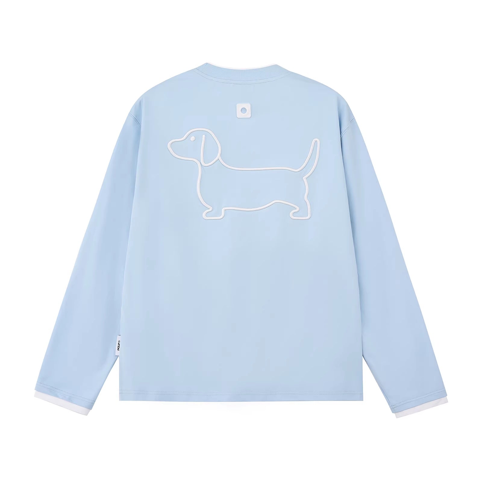PCLP_Breathable_Cotton_Blend_Colorblock_Embroidered_Youth_Crewneck_Long_Sleeve_T-Shirt_MISSTT