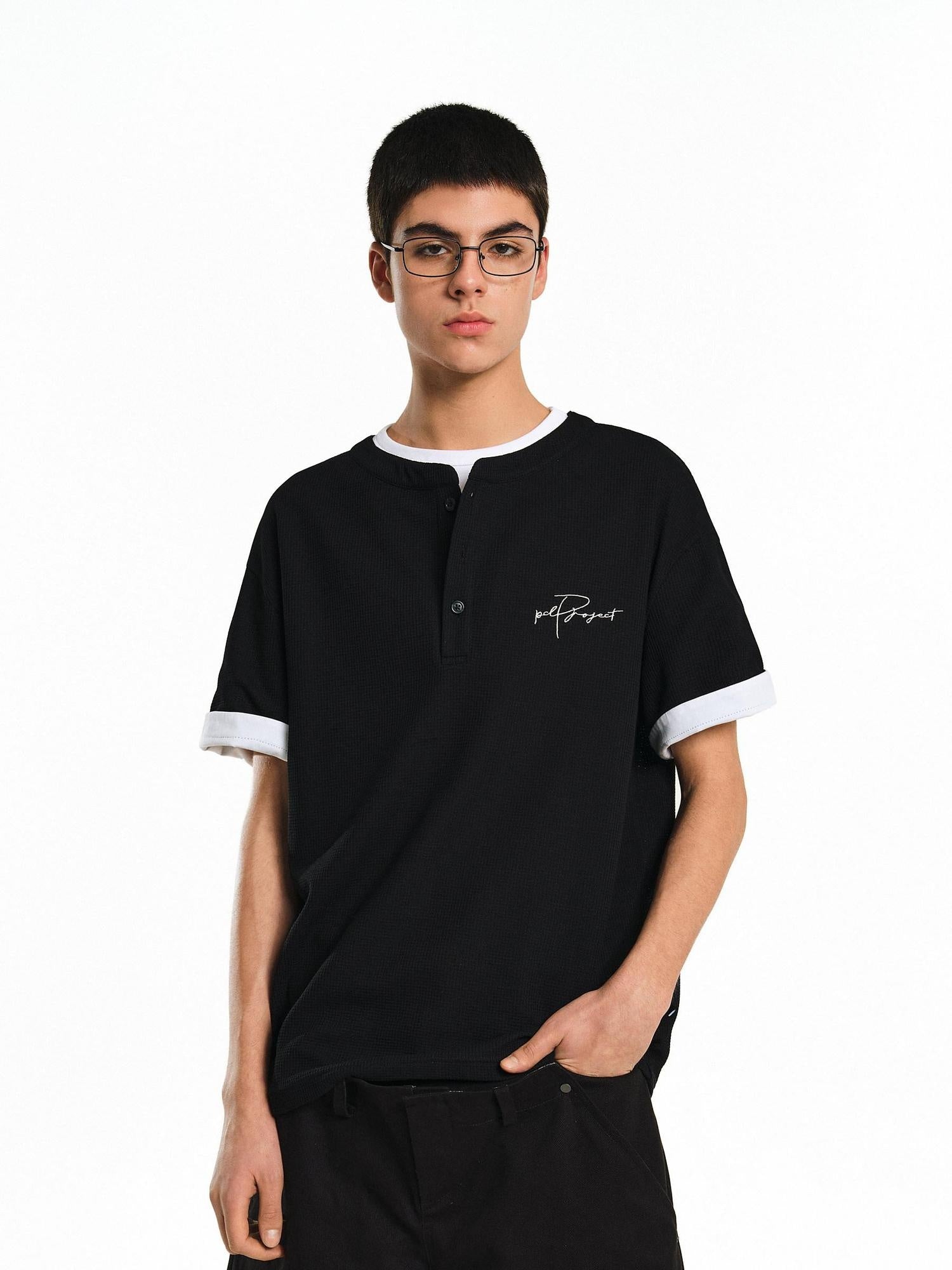 PCLP Breathable Cotton Blend Crew Neck Trendy Fit Women Solid Color T-Shirt