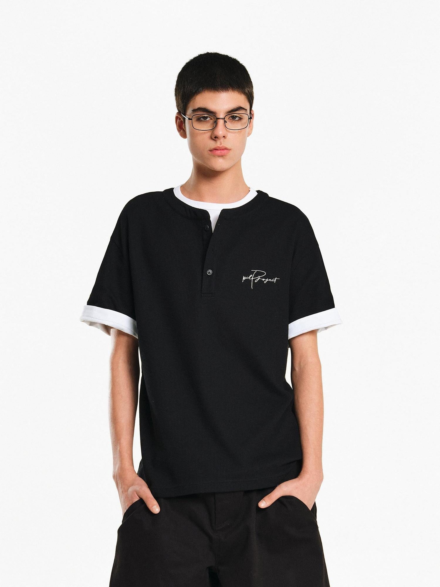 PCLP Breathable Cotton Blend Crew Neck Trendy Fit Women Solid Color T-Shirt