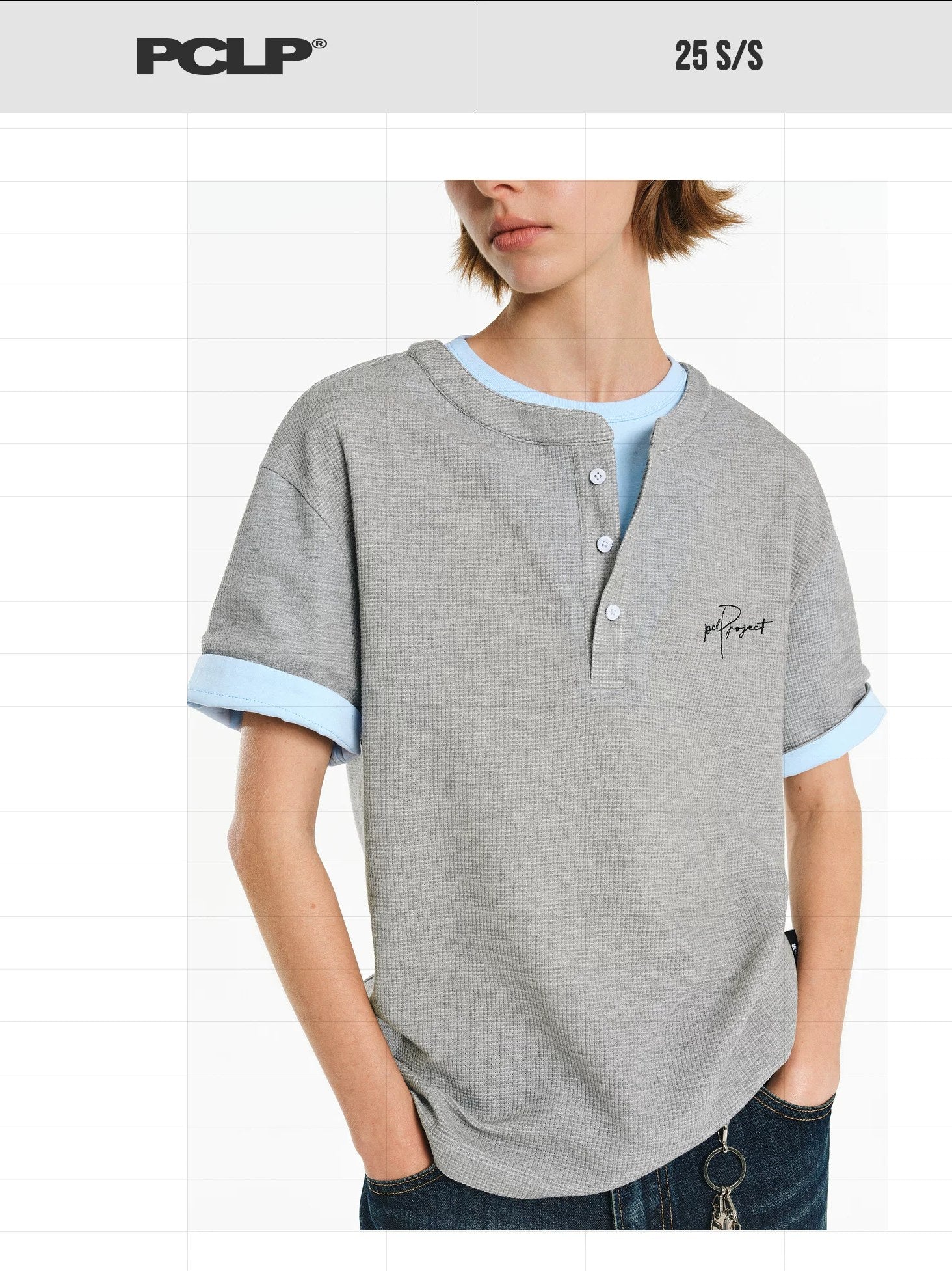 PCLP Breathable Cotton Blend Crew Neck Trendy Fit Women Solid Color T-Shirt