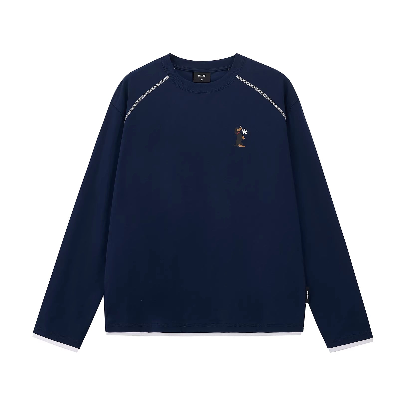 PCLP_Breathable_Cotton_Blend_Loose_Faux_Layer_Animal_Print_Women_Long_Sleeve_T-Shirt_MISSTT