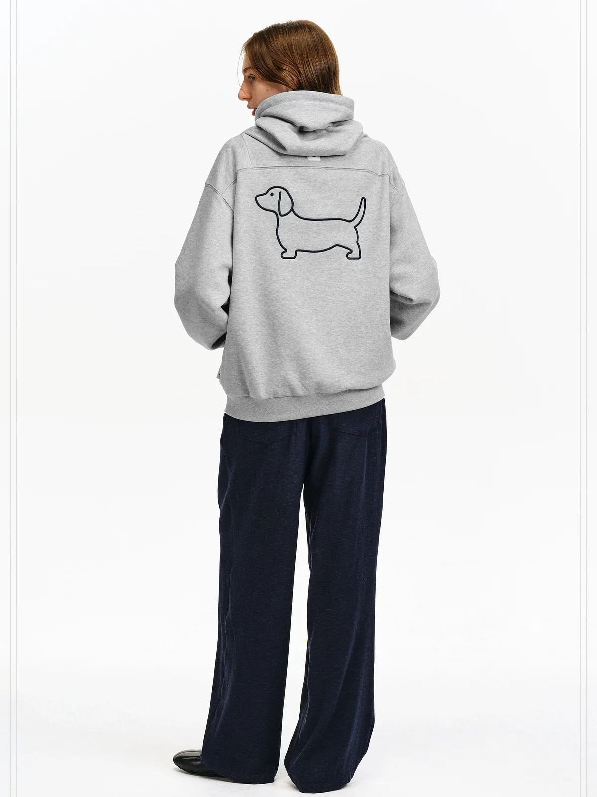 PCLP Breathable Cotton Blend Loose Fit Colorblock High Neck Unisex Pullover Hoodie