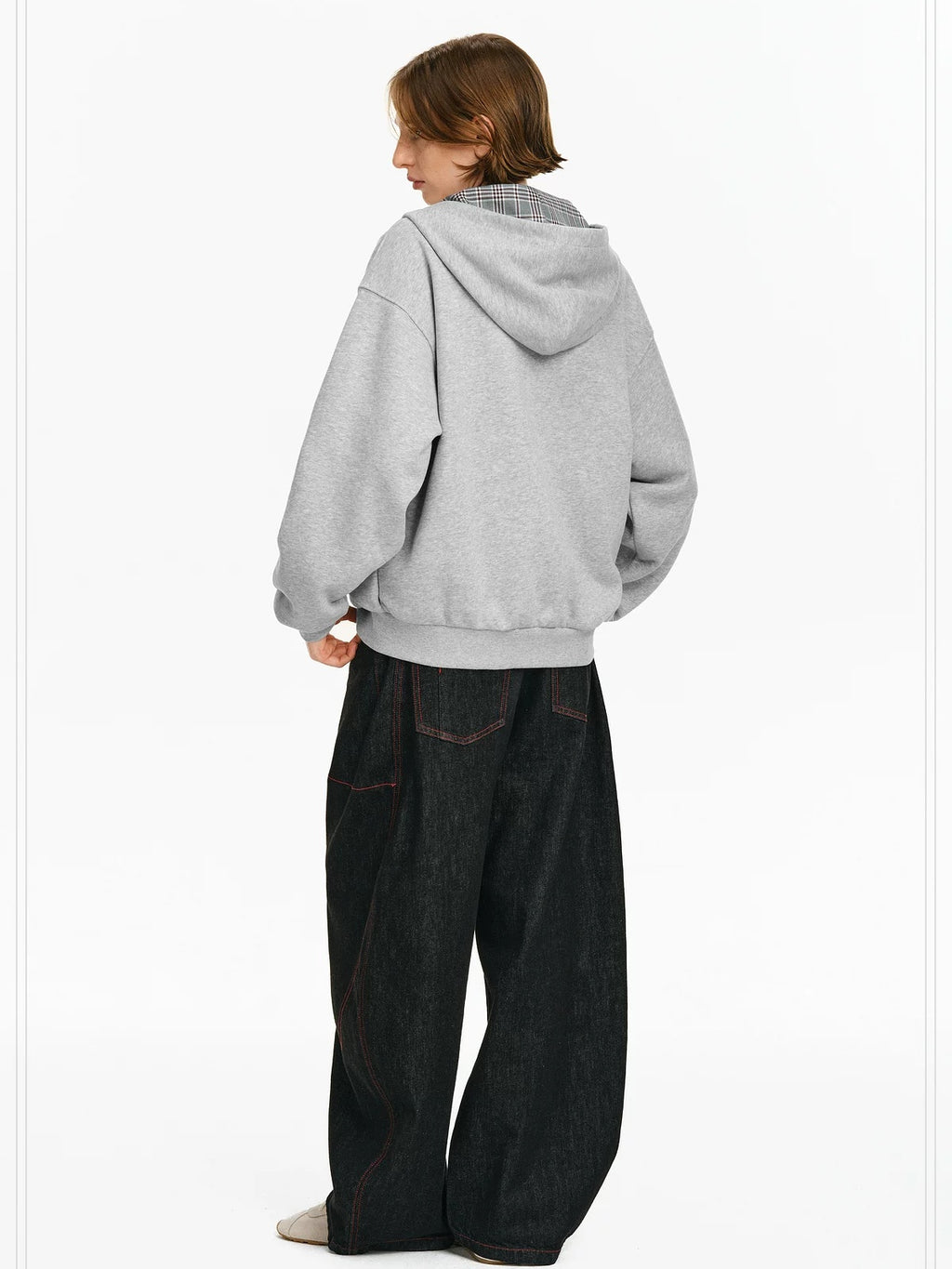 PCLP Breathable Cotton Blend Loose Fit Hooded Zipper Animal Print Unisex Daily Jacket