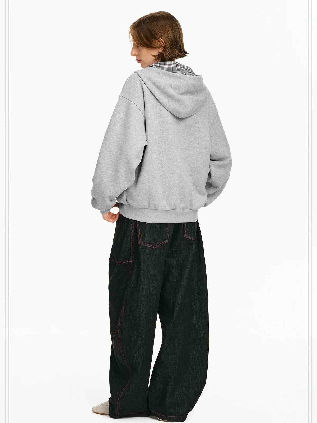 PCLP Breathable Cotton Blend Loose Fit Hooded Zipper Animal Print Unisex Daily Jacket