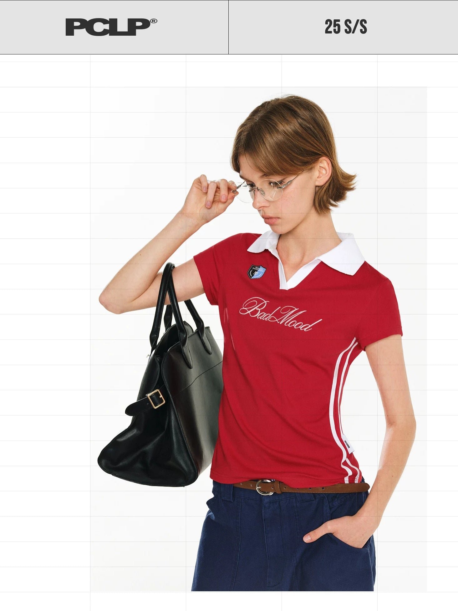 PCLP Breathable Cotton Blend Loose Fit Letter Print Round Neck Women Daily T-Shirt