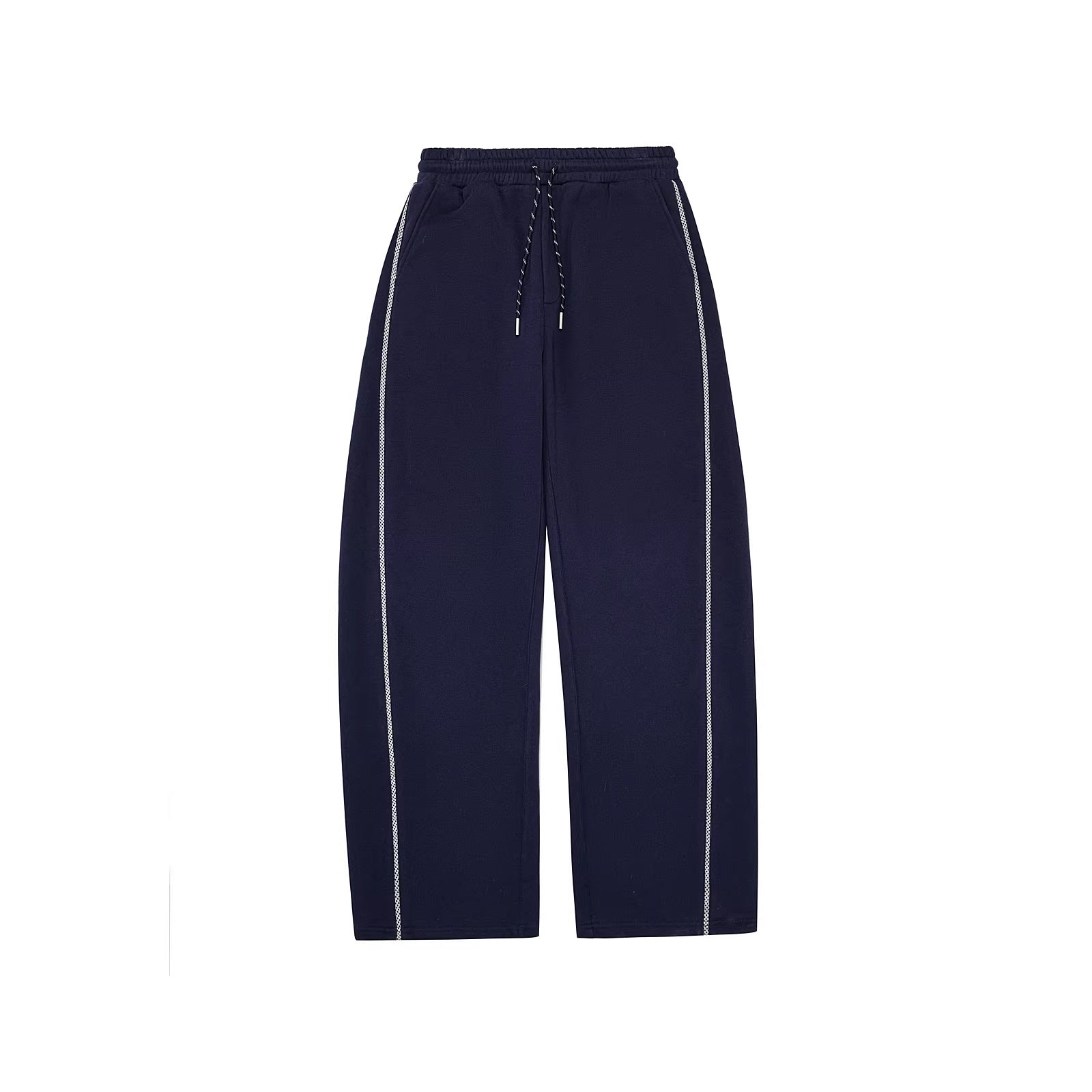 PCLP_Breathable_Cotton_Blend_Straight_Leg_Patchwork_Elastic_Waist_Pants_MISSTT