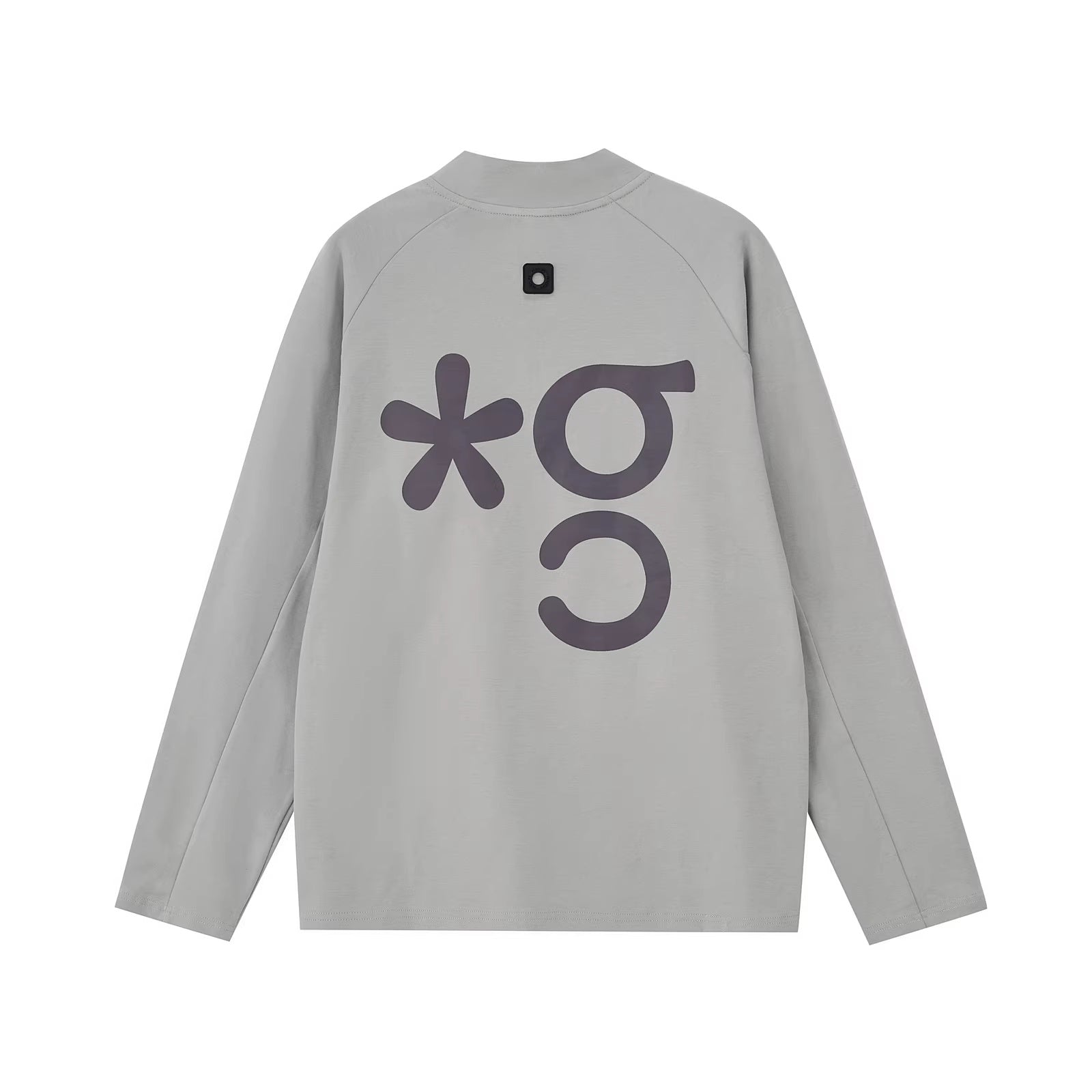 PCLP_Breathable_Cotton_Double_Zipper_Loose_Unisex_Geometric_Print_Long_Sleeve_T-Shirt_MISSTT