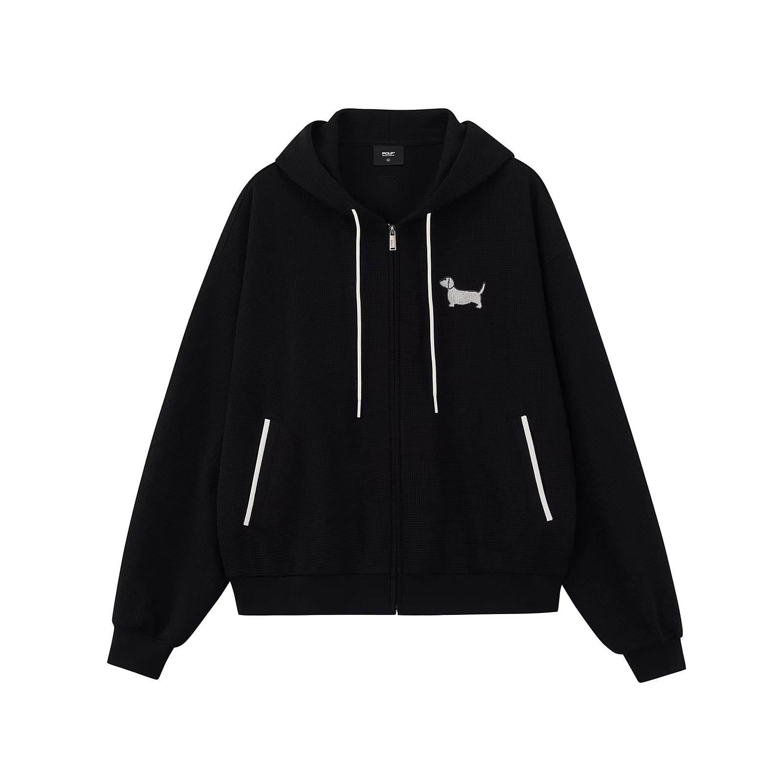 PCLP_Breathable_Hooded_Zip_Colorblock_Loose_Unisex_Poly_Cotton_Long_Sleeve_T-Shirt_MISSTT